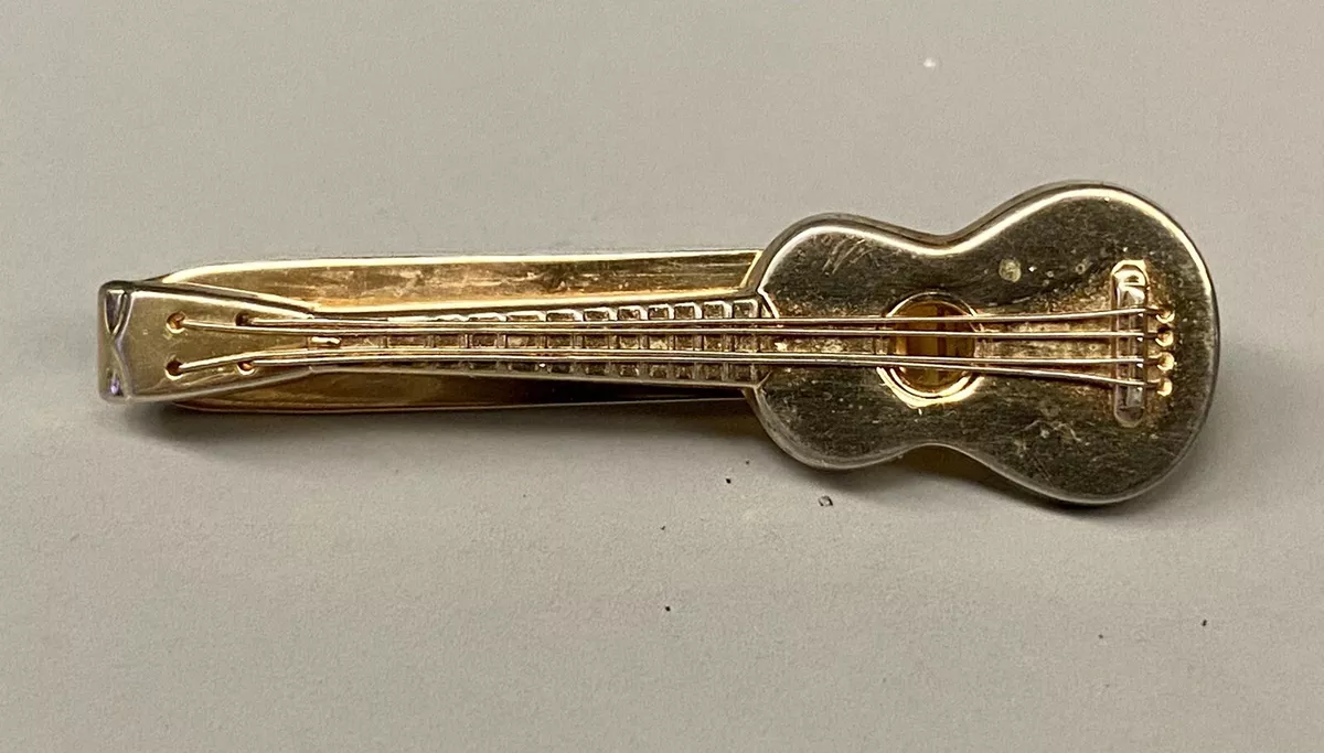 Vintage SWANK 4 String Tenor Guitar with Strings Tie Bar Clip