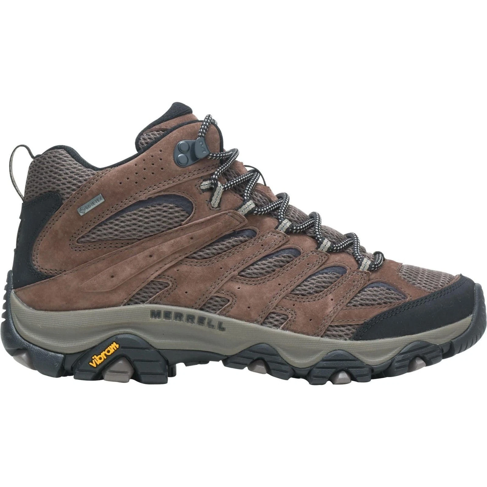Merrell Moab 3 Mid GORE-TEX Mens Walking Boots Brown Waterproof GTX Shoes Hiking