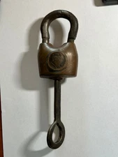 Padlock Russian Empire 1820s Aleksandr I Russian eagle Cooper padlock