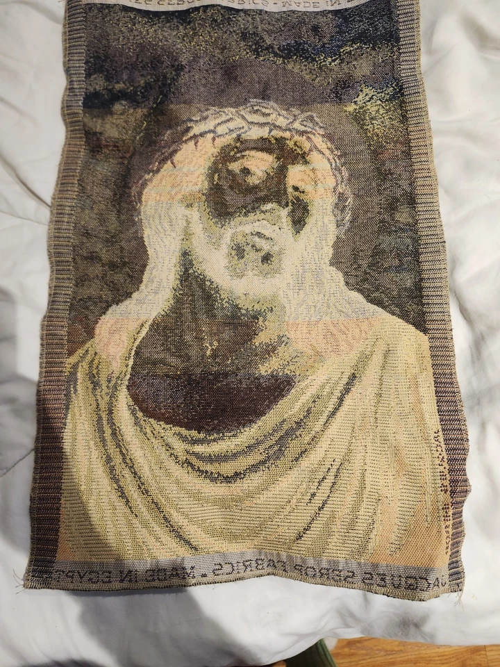 Handmade tapestry of JESUS - Image 3 of 3