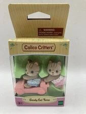 NEW SEALED EPOCH Calico Critters SANDY CAT TWINS Scott & Skyler  #CC1407