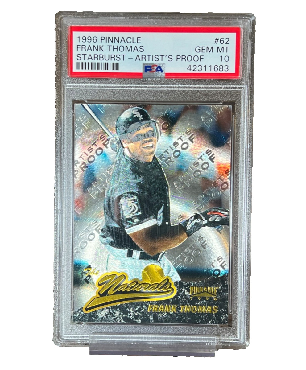 1996 FRANK THOMAS Pinnacle STARBURST ARTIST'S PROOF 90S GRAIL Short Print PSA 10 view 21