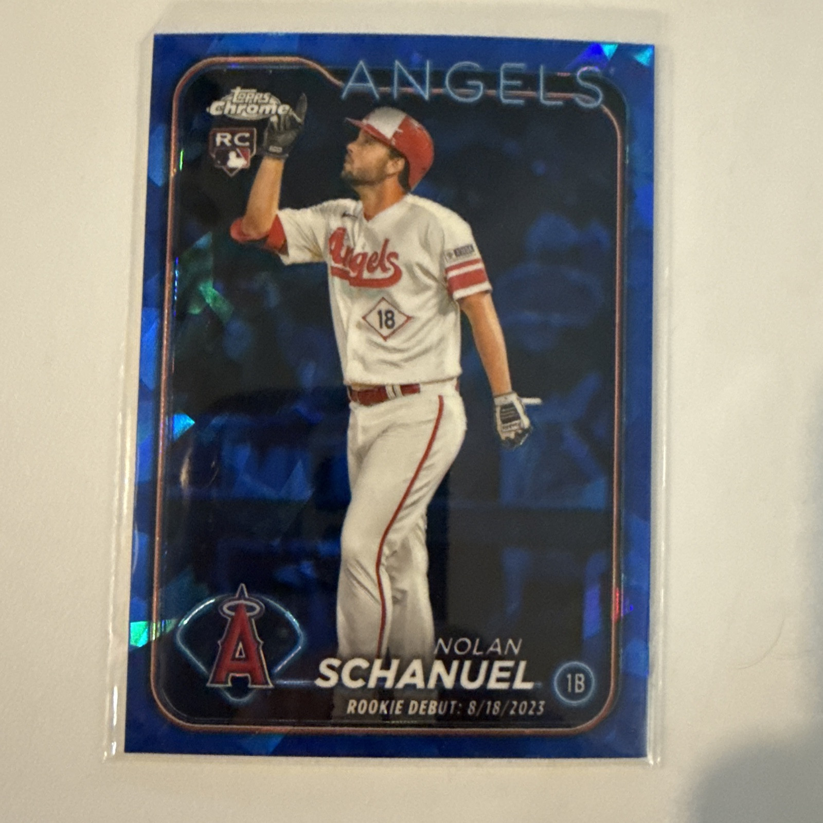 2024 Topps Chrome Update Sapphire Nolan Schanuel RC #USCS193