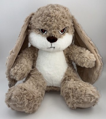 Zeio Large Grumpy Plush Rabbit Floppy Eared Rabbit Rare Stuffed Animal