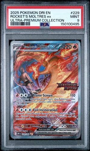 Team Rocket's Moltres ex graded PSA 9 for sale on eBay