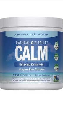 NATURAL VITALITY Calm Magnesium Drink Mix, 8 OZ - Original Unflavored -