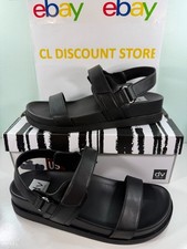 DV Dolce Vita Women  s Argyle Strap Sandals - Black -FREESHIP