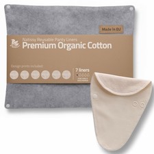 Protèges Slip Lavables Réutilisables en Coton Bio pour Pertes Blanches (TANGA...