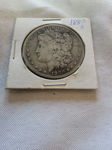 1886-S Morgan Silver Dollar Coin Key Date, Choice Better Date Good Shape
