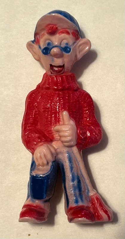 4" HOWDY DOODY PLASTIC FIGURE TOY DILLY DALLY RARE VTG Moveable Mouth Colorful