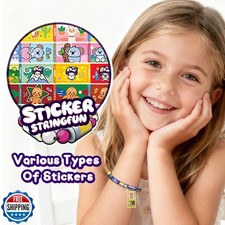 Creative Sticky Rolls Bracelet Making Kit for Kids   150 Reusable Stickers, D...