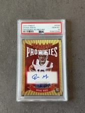 2024 DRAKE MAYE TOPPS FINEST PRODIGIES AUTO RED /5  PSA 10