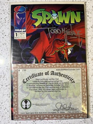 Spawn #1 (1992) Image SIGNED Todd McFarlane #32/50 1st Print NM/M 9.8