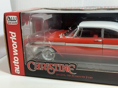 AUTO WORLD 1958 PLYMOUTH FURY CHRISTINE 1:18 DIECAST MODEL CAR #38
