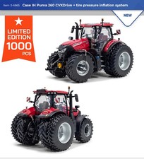 SONDERMODELL TRAKTOR CASE IH PUMA 260 CVX  DOPPELREIFEN REIFENDRUCKANALAGE 1:32