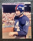 Y.A. Tittle New York Giants Signed Original Football Photo RK Sports Auth — photo 1