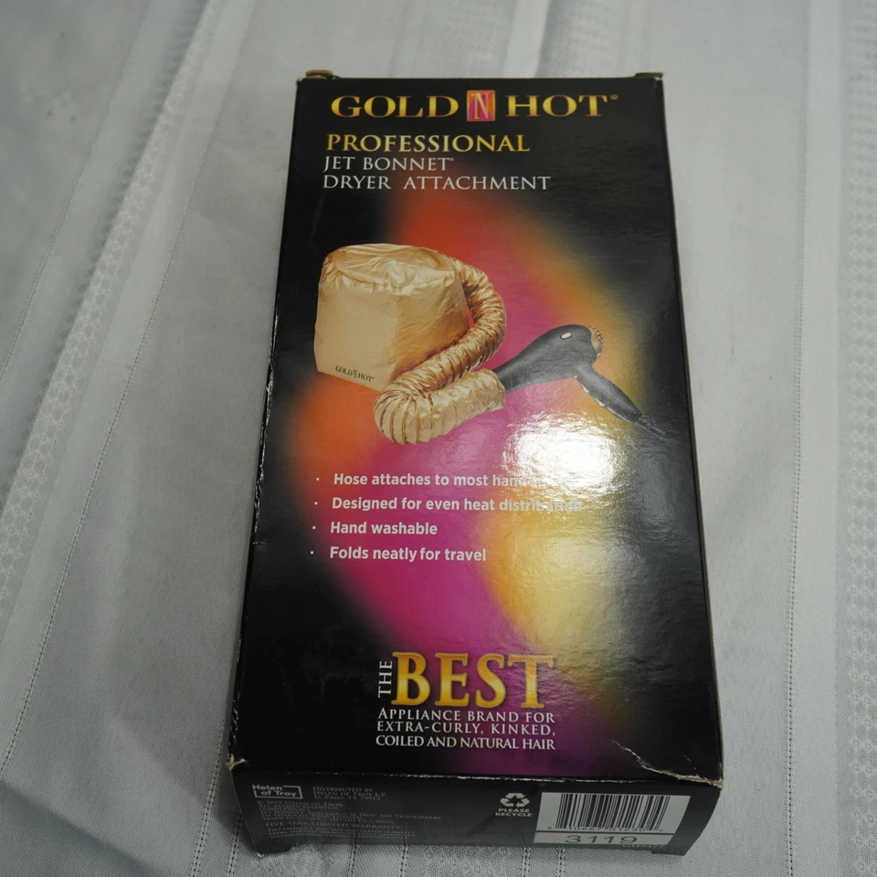 Manguera Gold N Hot Professional Jet Bonnet accesorio secador de pelo portátil 3119 Foto 4 de 4