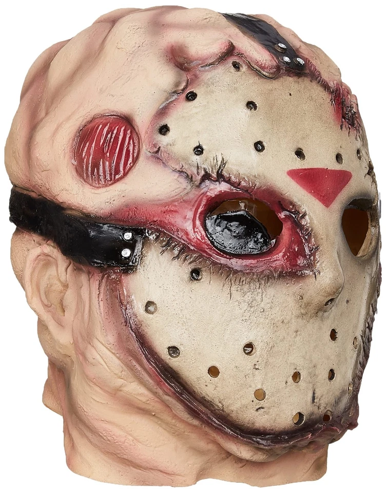 Máscara de látex Friday the 13th Jason Voorhees Deluxe para adultos estándar para hombre Foto 3 de 3