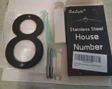 BetLight Stainless Steel House Number  (5 in.)  Number 8