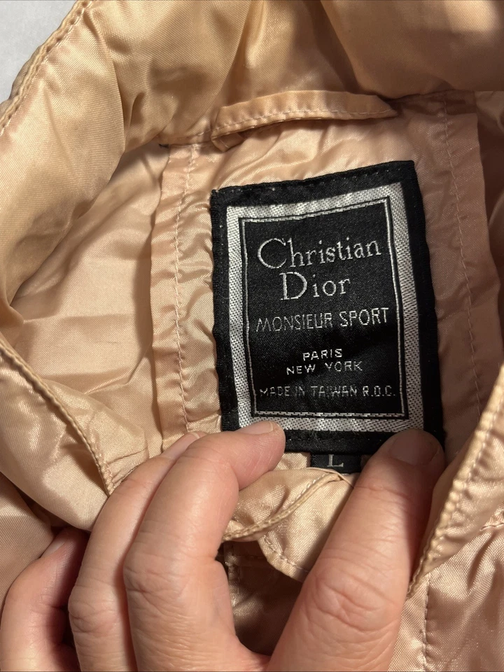 Chaqueta De Colección Christian Dior Monsieur Breaker Color Rosa Grande Usada Foto 2 de 4