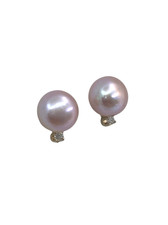 Pearl Diamond Earrings Stud Fine Earrings for sale