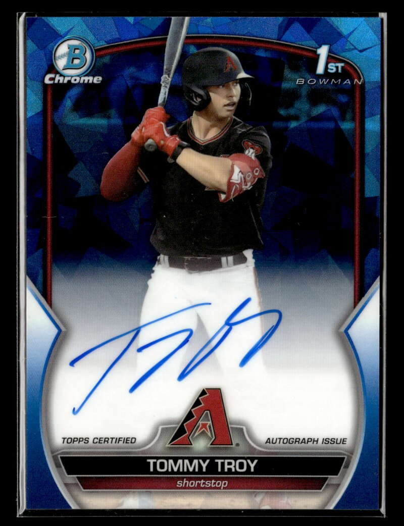 2023 Bowman Chrome Sapphire Tommy Troy Auto Autograph /199 #CDA-TT UX5723