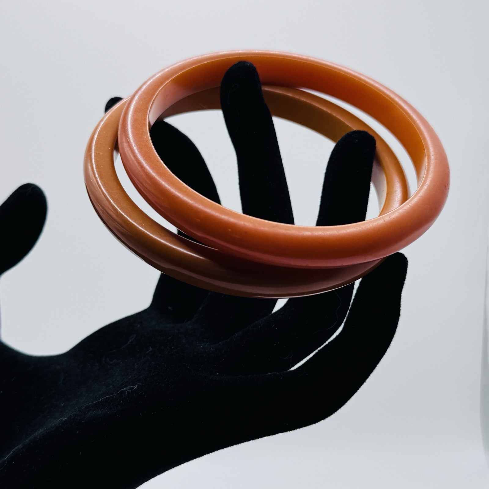 Vintage Bakelite Stackable Slim Bangle Bracelets … - image 5