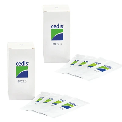 2x Cedis Reinigungstücher eC2.3 für Hörgeräte (50 Stück - 2x 25 Tücher)