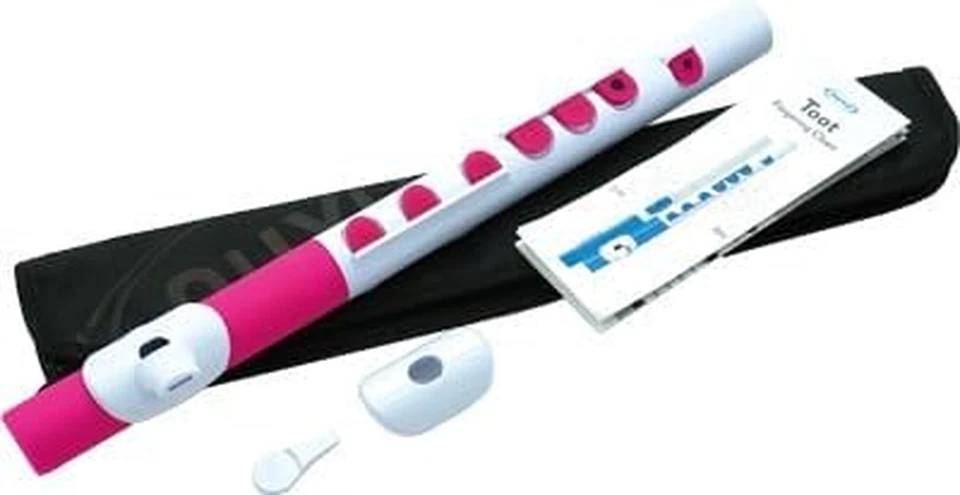 - TOOT FLAUTO TRAVERSO BIANCO E ROSA - Immagine 2 di 4