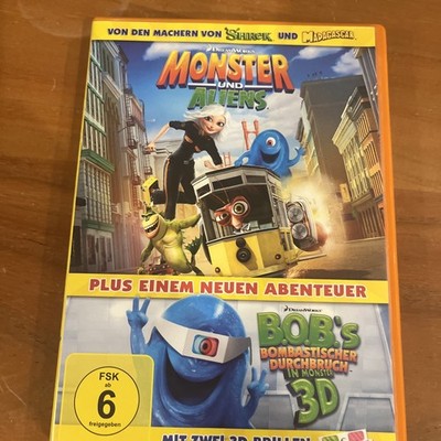 Monster und Aliens (DVD, 2009) mit 2 3 D Brillen