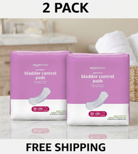 2X Amazon Basics Incontinence Pads for Women Long 39 CT Each