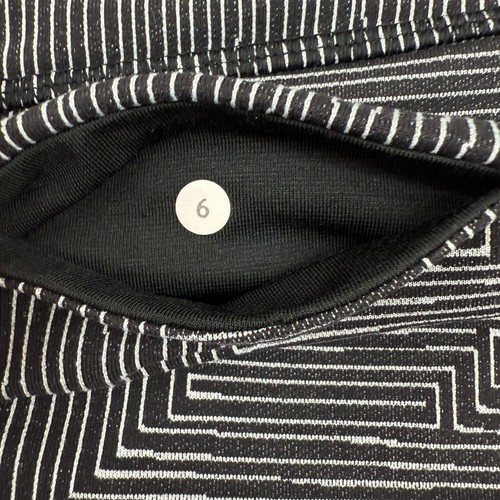 Lululemon Wunder Under Crop III Low-Rise 22" Size 6 Black White Cottony Soft - Picture 8 of 9