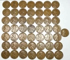 New Listing(ROLL of 50) 1933 Lincoln Wheat Cents, Penny Circulated Mix VG to EF Scarce Date