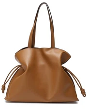 Tiffany & Fred Paris Soft Leather Hobo Bag Women's Brown