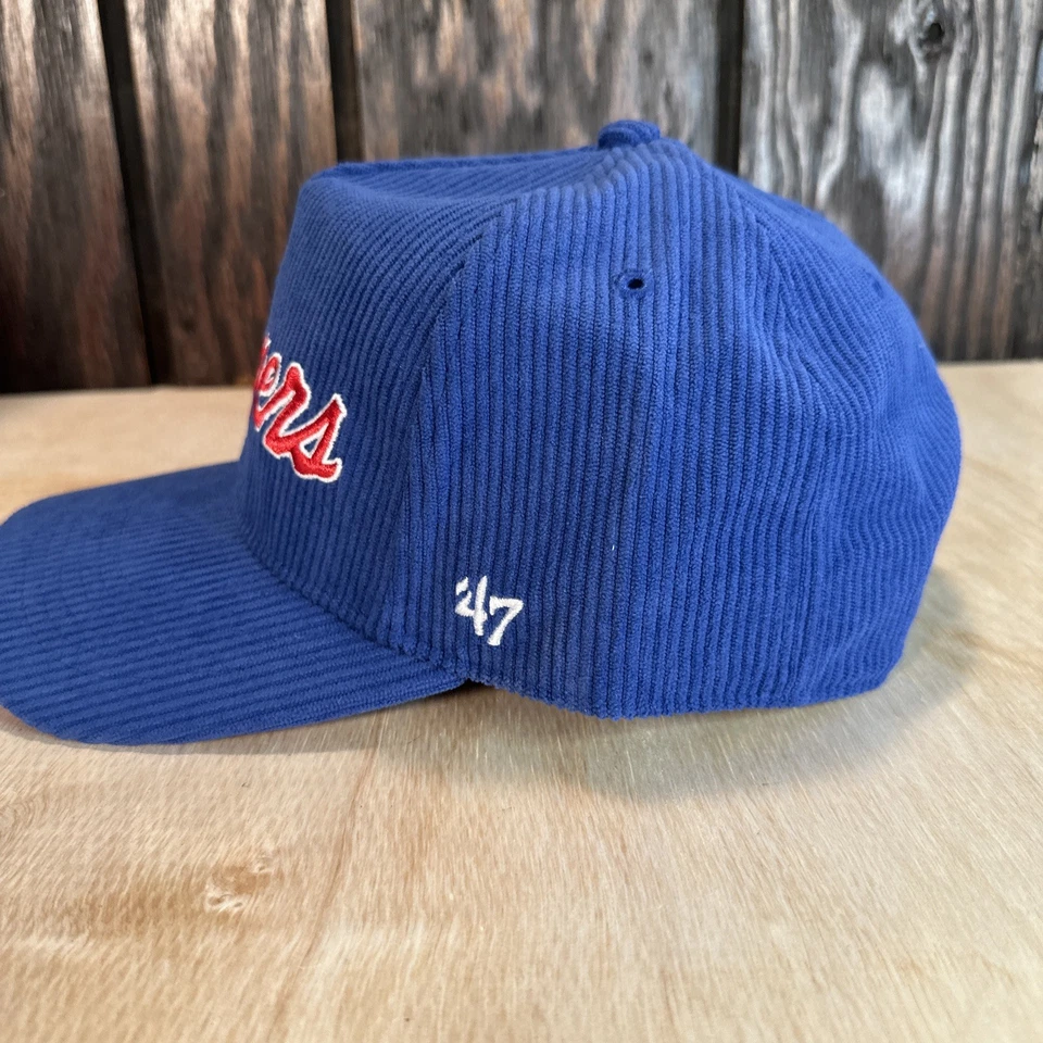 Gorra New York Rangers Snapback Pana 47 Marca Hitch Script Años 90 Estilo Retro Foto 4 de 4