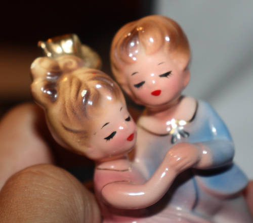 Vtg Josef Originals Anniversary Waltz Dancing Couple Party Cake Topper Figurine - Picture 4 of 15
