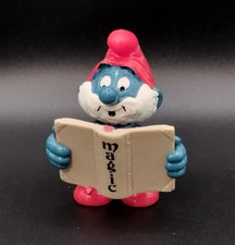 Papa Smurf with Book 20174 Magic Vintage Smurfs Toy Schleich Lot Y 79