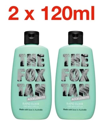 THE FOX TAN Rapid Tanning Elixir Accelerator Lotion 2 x 120 ml