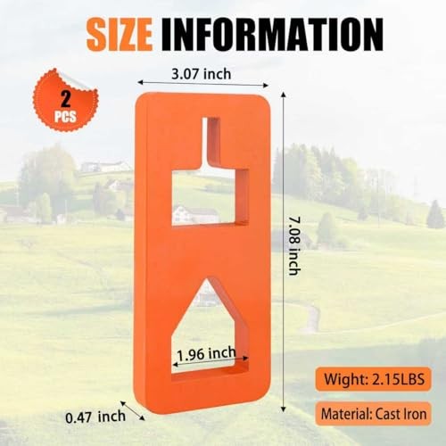 T Post Puller Fence Post Puller, Farm Equipment Tractor Accessories, Use Orange