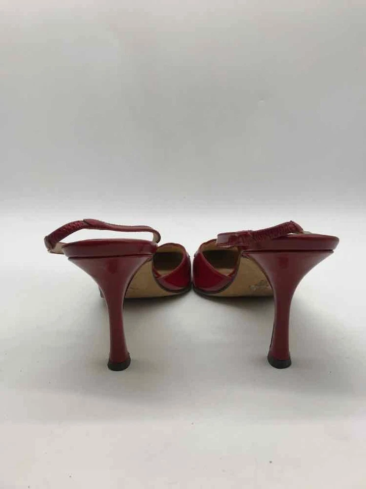 Tacones Isaac Mizrahi rojos usados talla 7,5 Foto 3 de 4