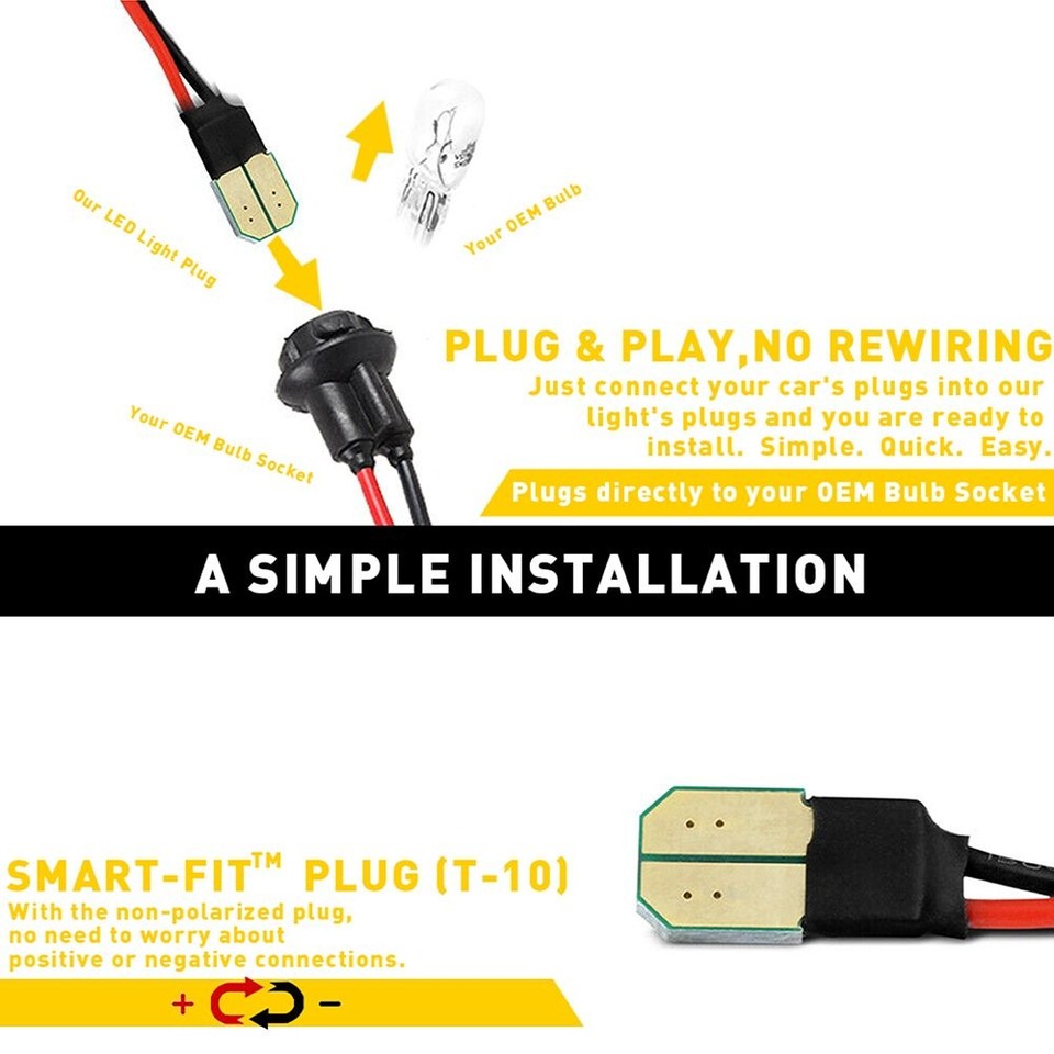 For Chevy Corvette C5 C6 C4 Impala Lumina LED Number License Plate ...