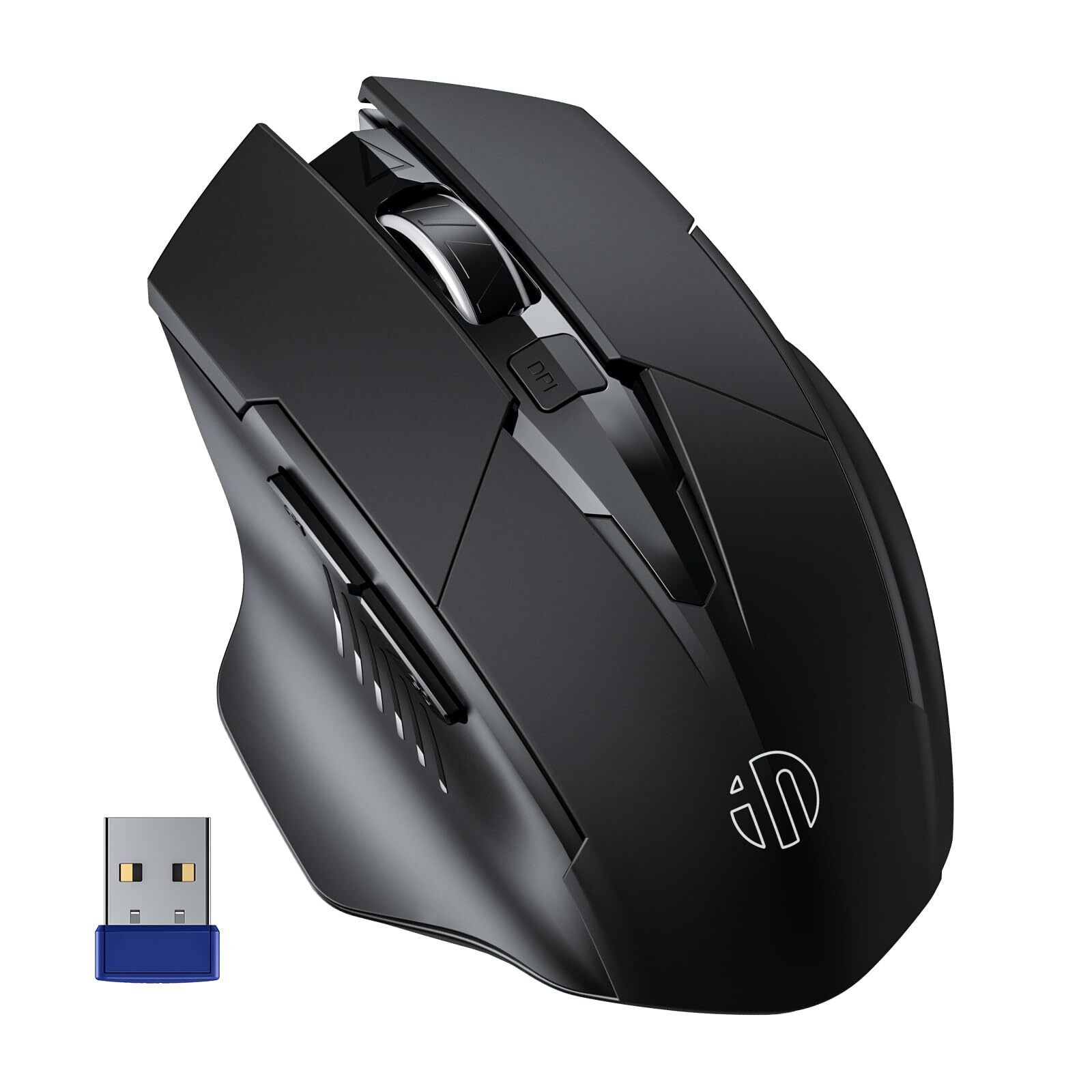 700mAh Ergonomic Rechargeable Wireless Mouse for PC and Laptop-image