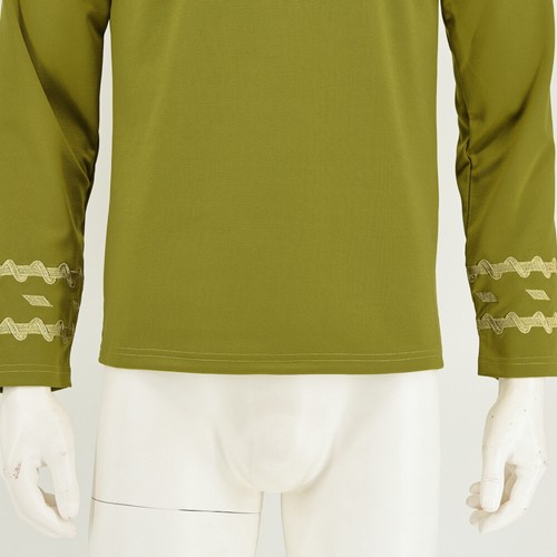 Cosplay TOS Captain Kirk Gold Shirts Spock Blue Uniforms Red Starfleet Tops Mens - 第 33/50 張圖片