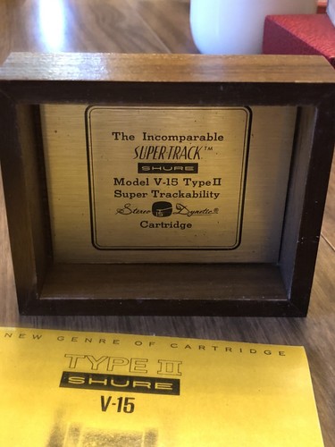 SHURE V-15 TYPE II CARTRIDGE DISPLAY CASE AND ORIGINAL PAPERWORK ** BOX ONLY** - Picture 4 of 7