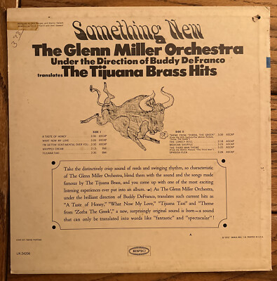 The Glenn Miller Orchestra~Something New~The Tijuana Brass Hits LN