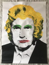 Mr Brainwash MBW Pop Art Banksy Andy Warhol Style Donald Trump Screen Print
