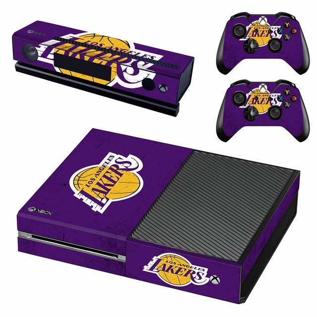 Los Angeles Lakers XBOX ONE Skin Sticker Decal Vinyl Console + 2