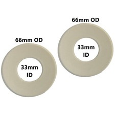 Silicone Toilet Flush Seal  66 mm OD, 33 mm ID  2-5/8-in OD, 1-5/16  2 Pack 