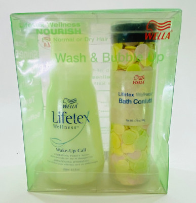 Wella Lifetex Wellness Wake up call Hydrating Purity Wash 250ml & Bath Confetti