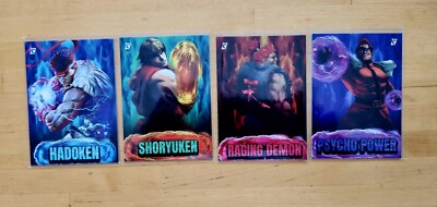 2023 Cardsmiths Street Fighter Series 1 Complete Power Move Base Subset #PM1-PM4